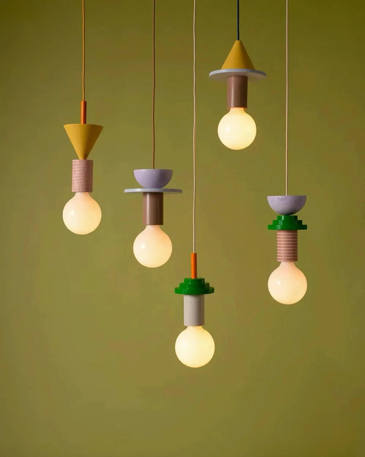 Chandelier in geometric shape