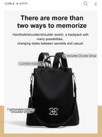Large Volume Theft-Proof Backpack — Secure Travel Backpack with Hidden Zipper
