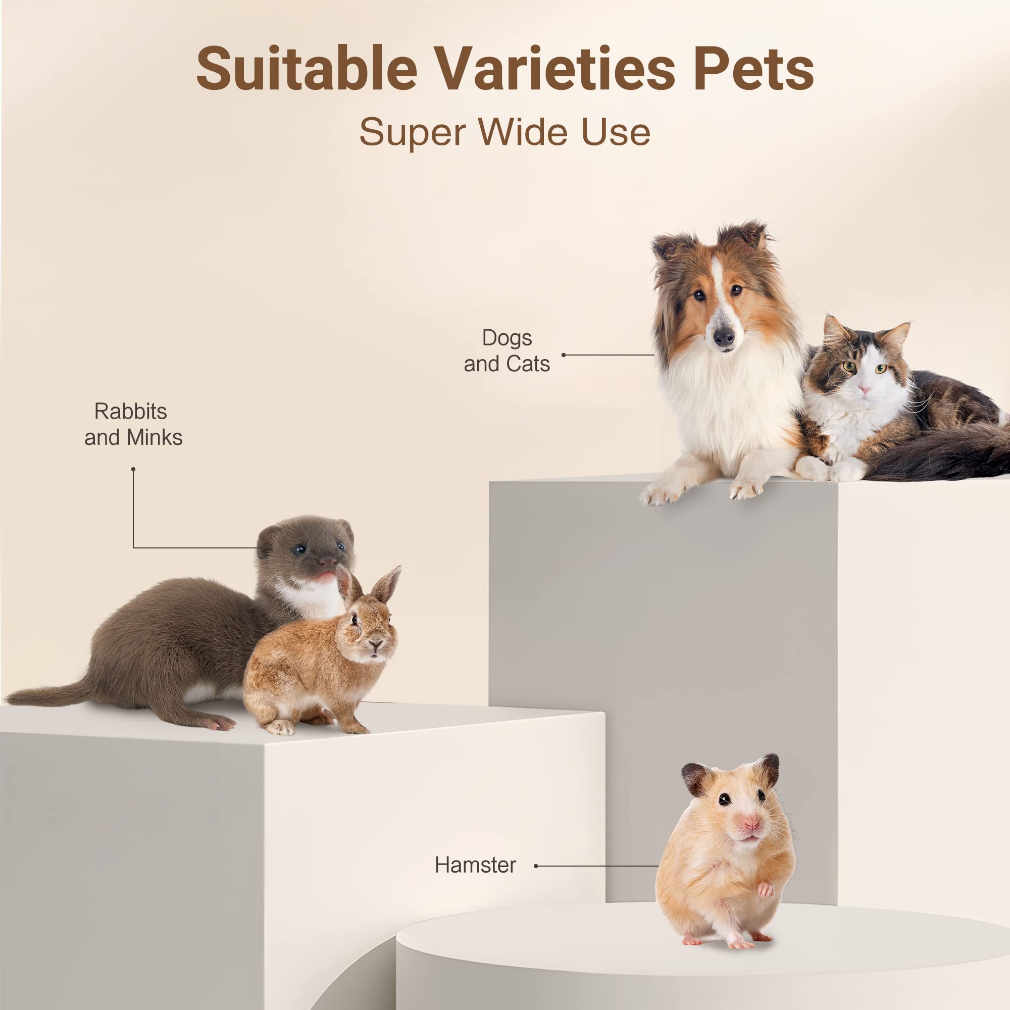 Ultimate Pet Grooming Kit - 4-in-1 Electric Clippers with 4 Interchangeable Blades