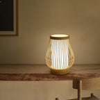 Zen-Inspired Bamboo Table Lamp for Bedroom and Living Room