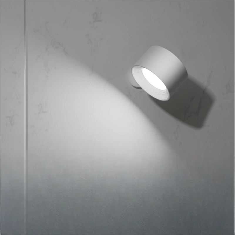 LED Wall Lights, Wall-mounted Lamps with Rechargeable Battery, 3 Color Temperatures & 3 Brightness Levels, 360° Rotatable Magnetic Ball, Wireless Wall Lights for Study, Reading, Nightstand
