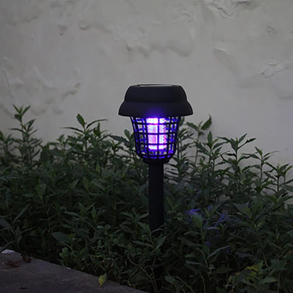 Solar Insect Killer with LED Light – Waterproof Garden Light for Mosquito Repulsion