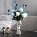 Nordic Style Golden Hand Ceramic Vase - Modern Decorative Centerpiece for Home & Office
