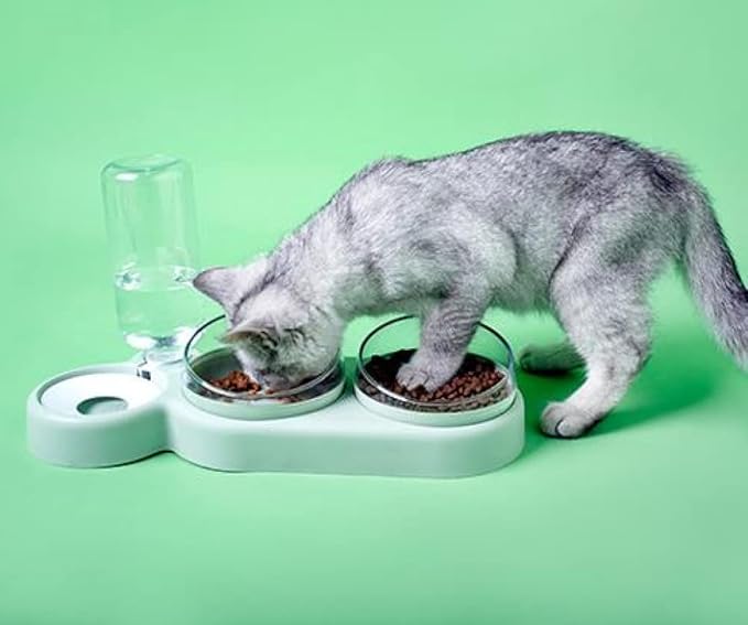 Multifunctional Feeding Station for Pets with Dishwasher Safe Plates