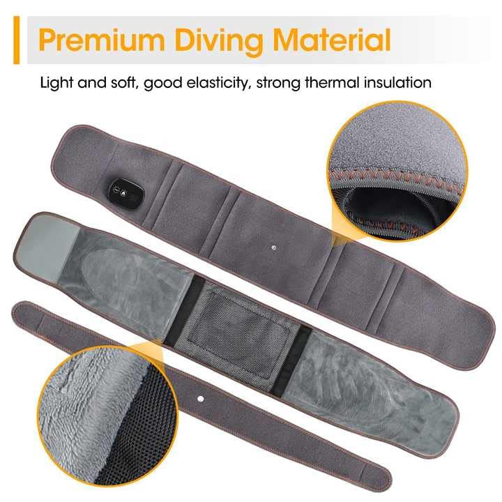 Infrared Back Support Belt | Adjustable Heat & Vibration for Pain Relief and Muscle Relaxation