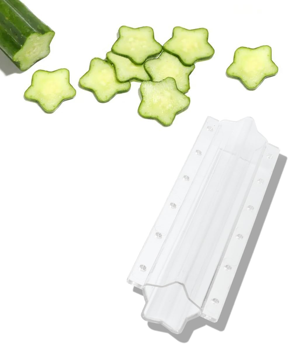 Star shape vegetable mold for cucumbers – Creative mold rail for fruits and vegetables