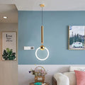 Round LED Pendant Light with 180 cm Cable for Dining Tables and Kitchens