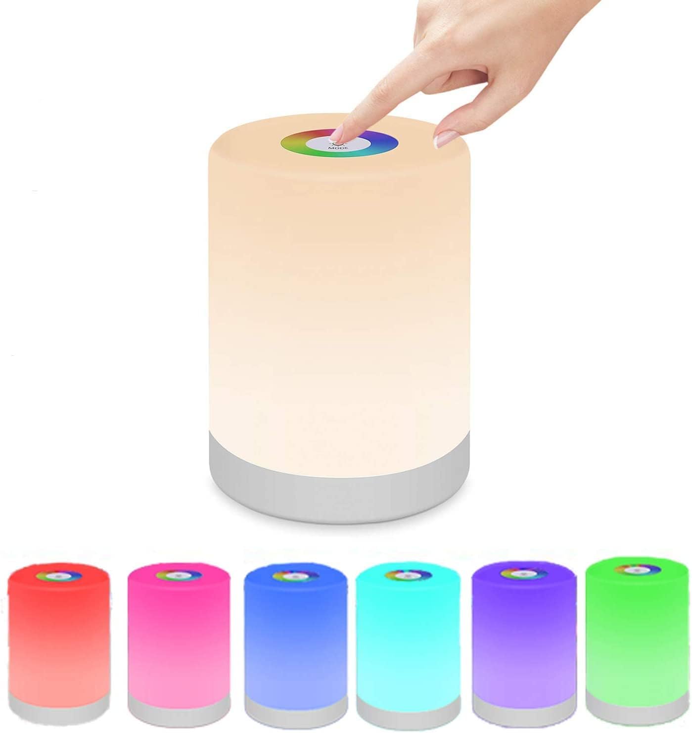 Dimmable Portable LED Lamp – Color Changing Table Lamp with Touch Control for Cozy Lighting
