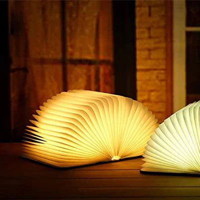 Foldable Book Lamp with Warm LED Lighting - StoryGlow