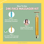 GildedGlow Luxe Face Massage Roller | Revitalize your skin with an electric massage tool with 24K gold for a radiant complexion
