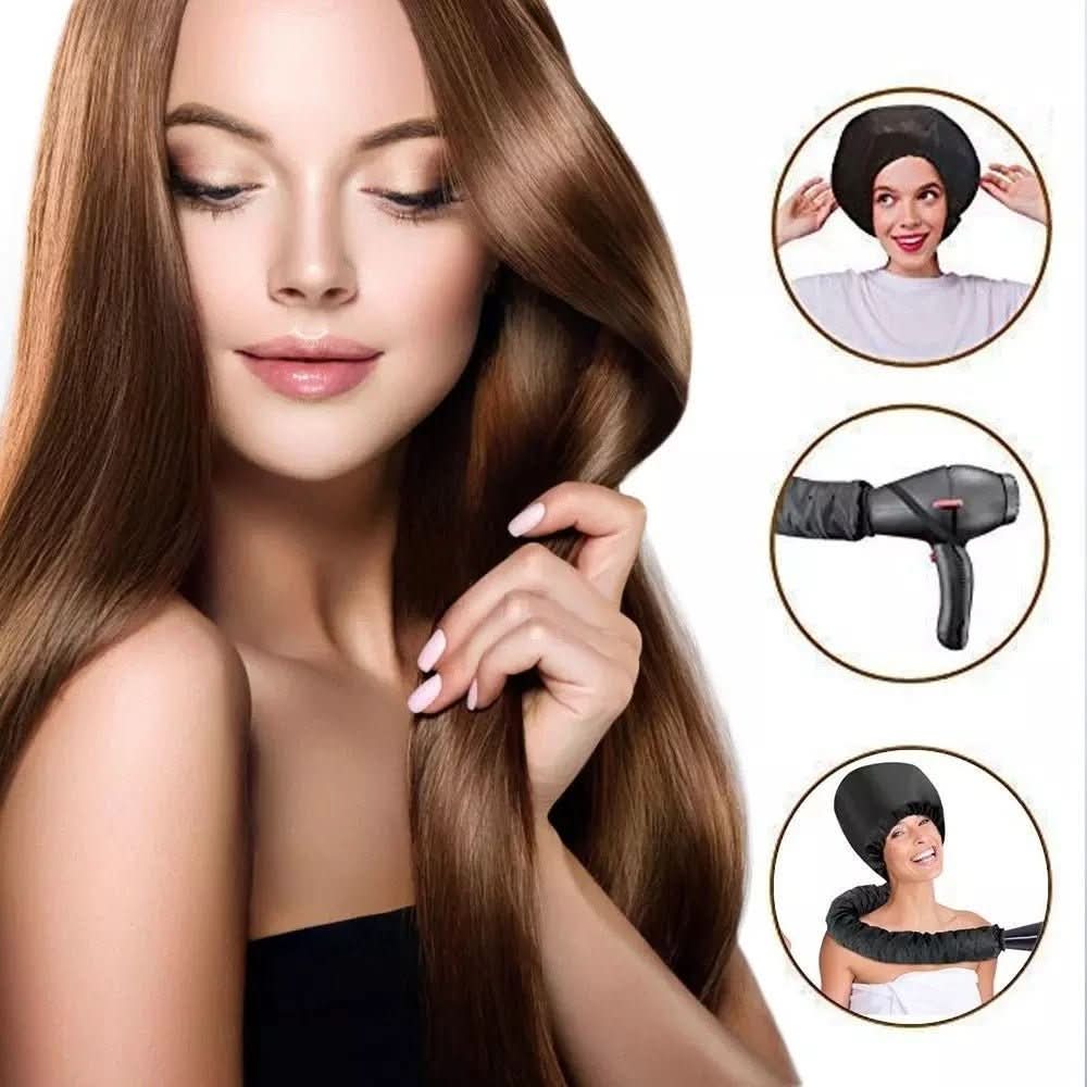 Set of 2 hairdryer caps | Fast & gentle drying for home & travelling
