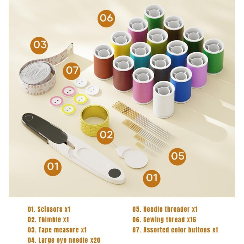 Magnetic Two-Layer Sewing Kit