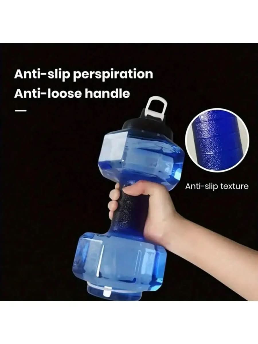 Dumbbell water bottle 550ml for fitness & everyday life | 2-in-1 design