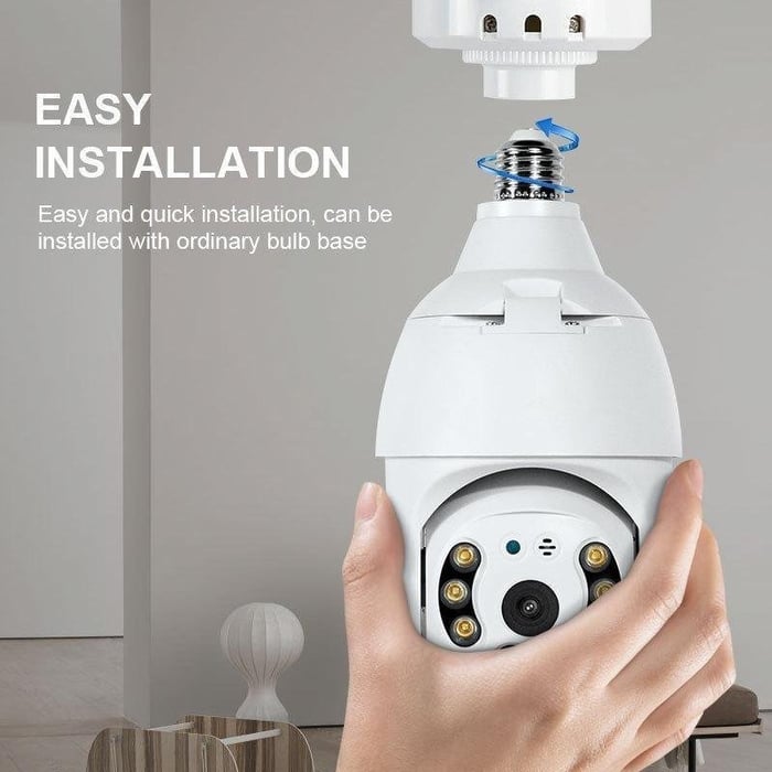 Wireless Wifi Lightbulb Camera Security Camera