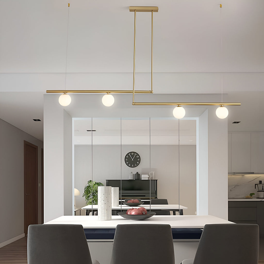 Nordic Glass Linear Luxury Pendant Lamp
