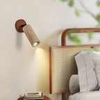 Adjustable Travertine Wood LED Wall Lamp and Ceiling Lamp