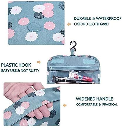 TravelEase – Water-Resistant Travel Toiletry Bag with Hanging Hook
