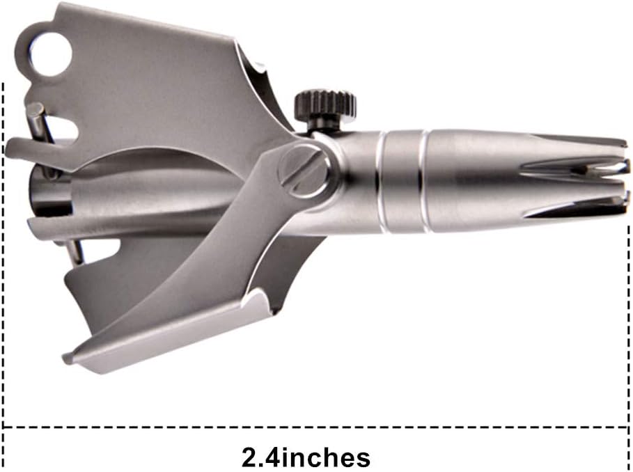 Nose hair remover made of stainless steel