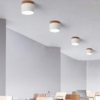 Minimalist ceiling lamp with LED glow