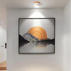 Minimalist ceiling lamp with LED glow
