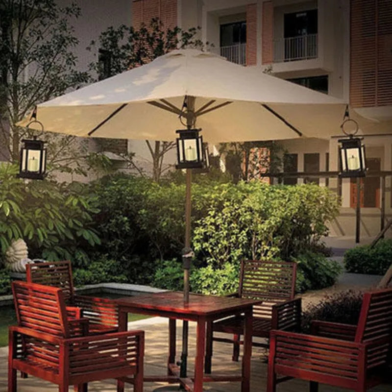 Solar Lantern with LED Candle – Hanging Lamp for Garden & Terrace, Decorative Light for Outdoor