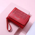 Large Capacity Multi-Card Zipper Tri-Fold Coin Purse