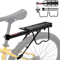 Quick-Release Aluminum Bike Rear Rack with Reflective Plate