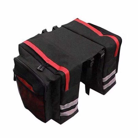 Rear Rack Double Pannier Bike Trunk Bag for MTB and Touring Bicycles