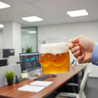 Double-Wall Chesty Shape Glass Funny Mug