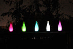 5 Piece Solar Wine Bottle Light Outdoor Decoration Plastic LED Hanging Light