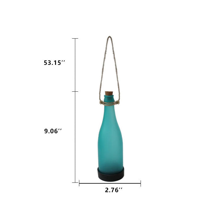 5 Piece Solar Wine Bottle Light Outdoor Decoration Plastic LED Hanging Light