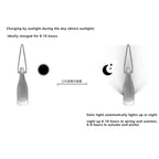 5 Piece Solar Wine Bottle Light Outdoor Decoration Plastic LED Hanging Light