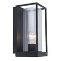 Lutec 5288803012 Flair Matt Black Outdoor Vintage Flush Lantern Wall Light