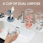 Toothbrush Holder with Dust Cover & Wash Cup