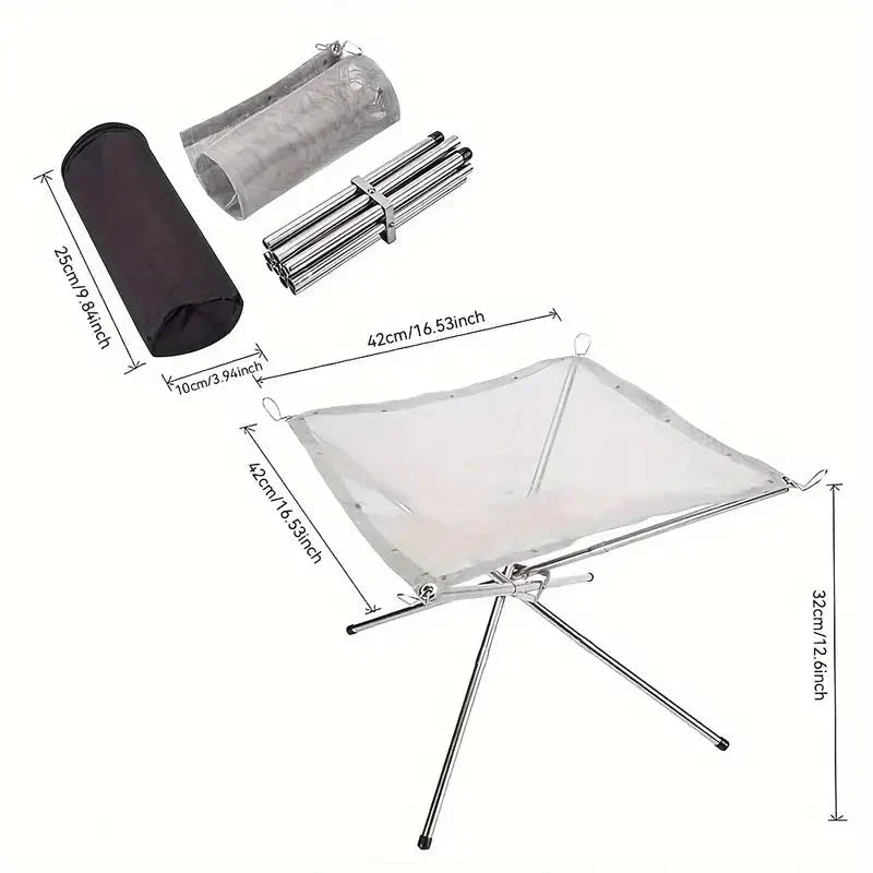 Foldable Campfire Stand - FireFlex