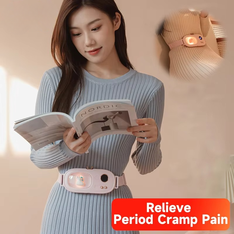 Wireless Electric Menstrual Heating Waist Band - USB Rechargeable Adjustable Warming Pad