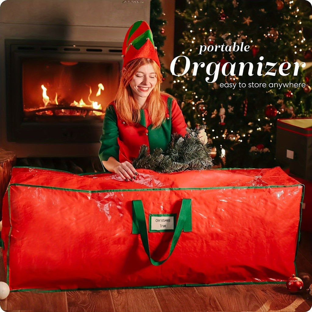Large Storage Bag for Artificial Christmas Trees – Waterproof and Durable Polyester Model TreeTote