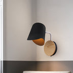 Wall Mount Lamp made of Metal Nordic 1-Light White/Black Wall Light with Right Arm Angle