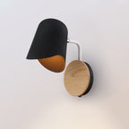 Wall Mount Lamp made of Metal Nordic 1-Light White/Black Wall Light with Right Arm Angle