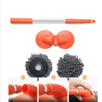 Retractable double-layer car wash brush