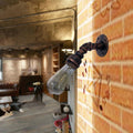 Water pipe Metal Wall lighting Vintage 1 Light Stair wall mounting Lamp Wall lamp in Rust