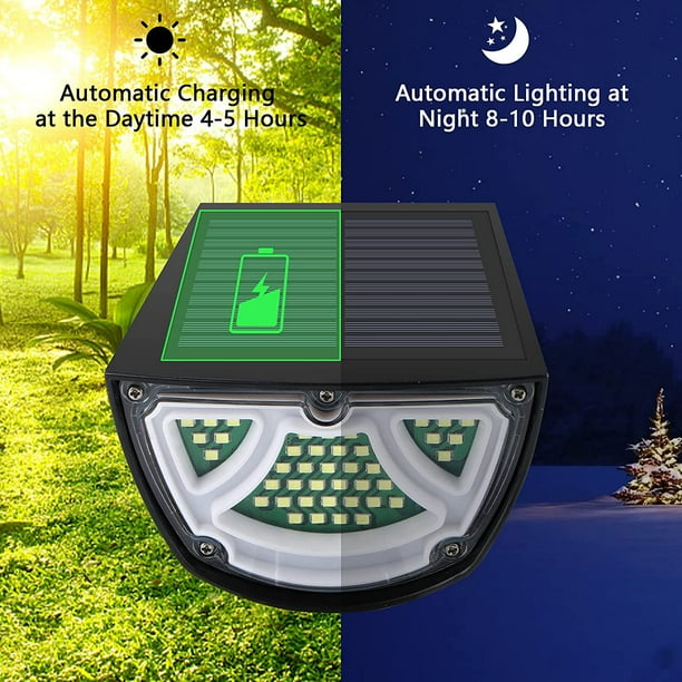 Solar LED Spotlight – Outdoor lighting with solar panel for garden and pathways