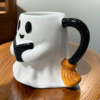 Halloween Ghost Mug – Ceramic Mug with Laughing Ghost Design