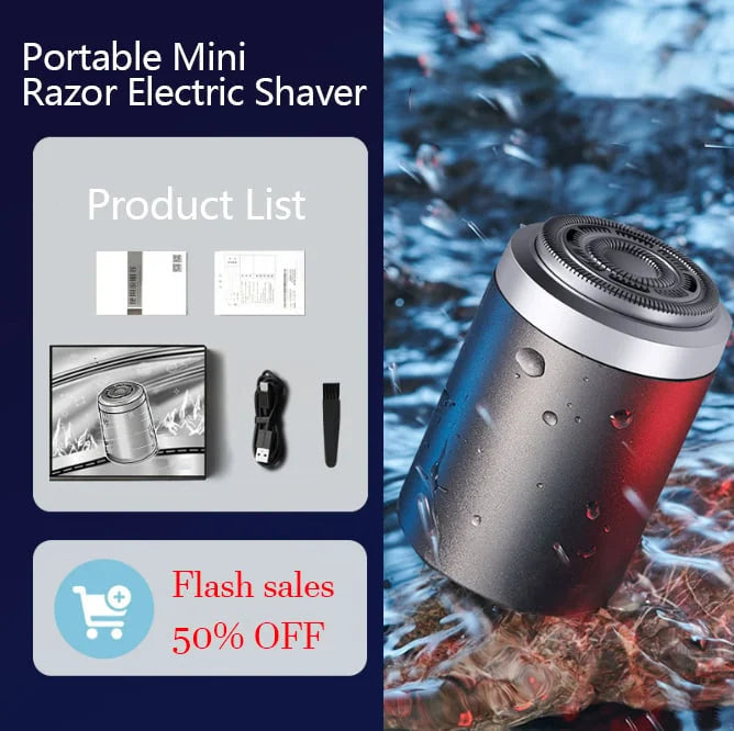 TrimTech Pocket Shaver | Compact and powerful electric shaver for a smooth skin on the go