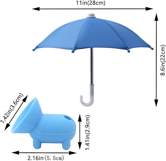 Phone umbrella suction cup stand for sun