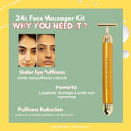 GildedGlow Luxe Face Massage Roller | Revitalize your skin with an electric massage tool with 24K gold for a radiant complexion