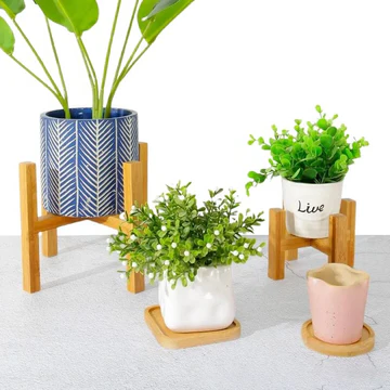 Wooden Plant Pot Trays