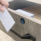 Electronic Lock Wooden Drawer Cabinet