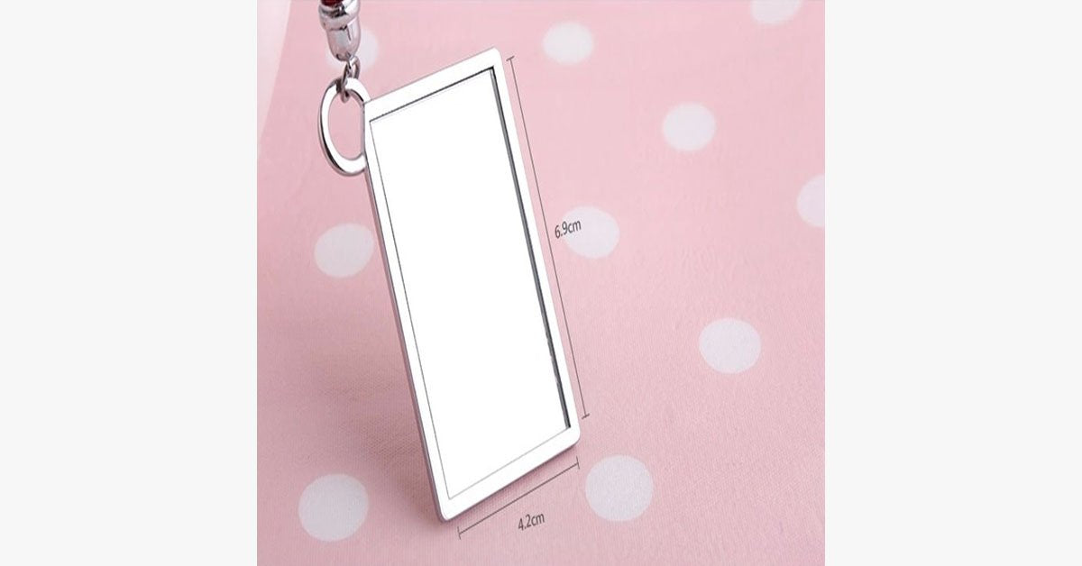 Portable Pink Pocket Mirror