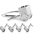 Rotary kitchen grater for cheese, nuts, and chocolate